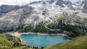 Lago di Fedaia panoráma kör túraútvonal